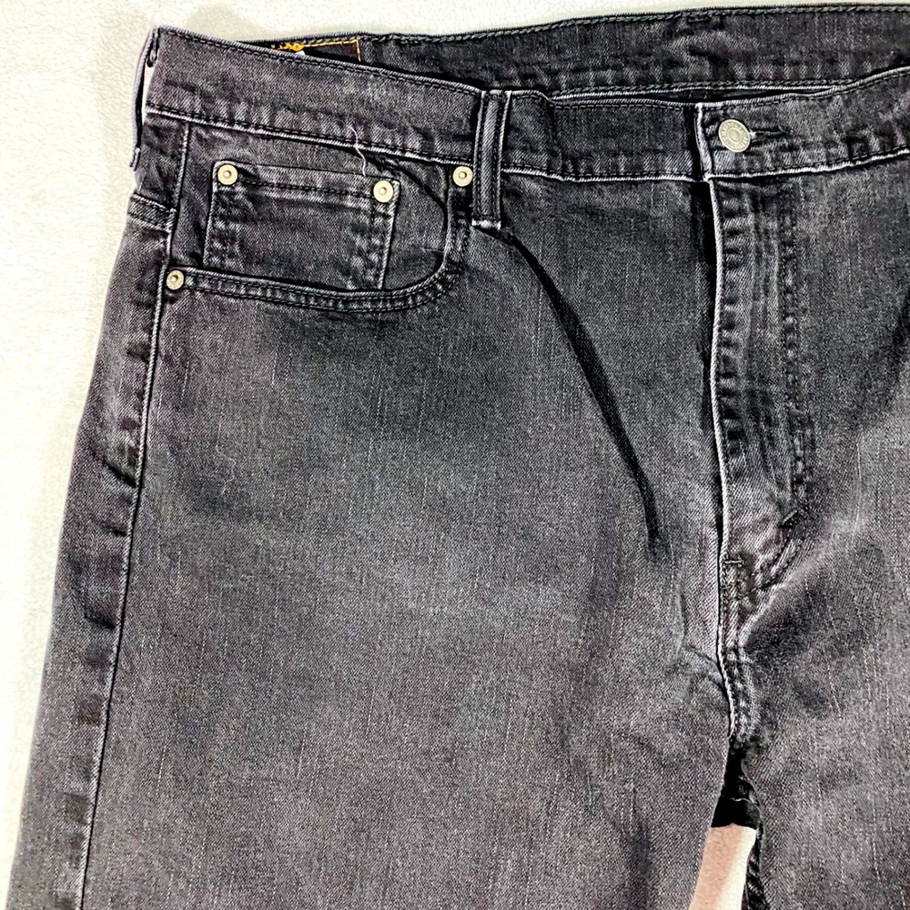 Levi's 569 Loose Straight Jeans Mens 40x30 Black Faded Denim 00569-0125 - Picture 9 of 16